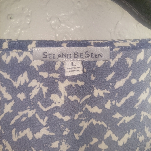 See and Be Seen MIDI Dress with Colorful Floral Embroidery over Print L - Picture 6 of 7